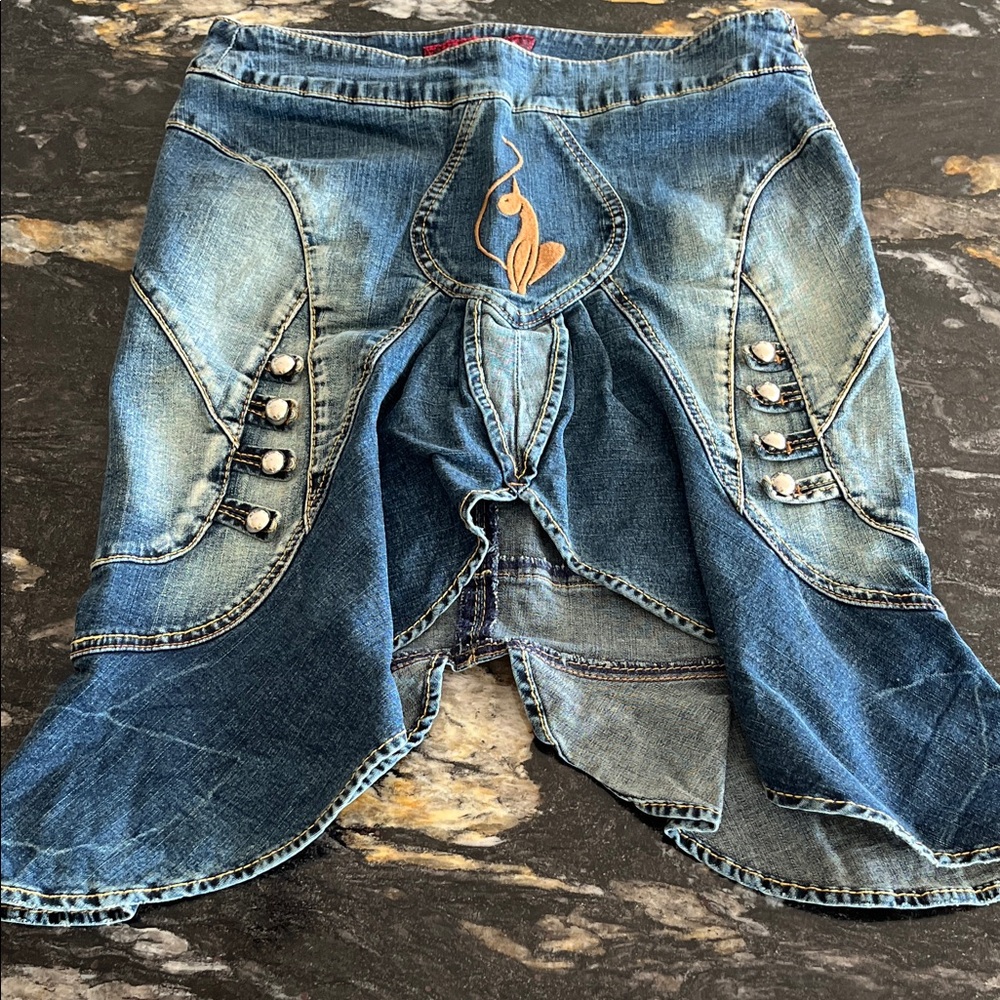 Baby Phat Blue Denim Skirt